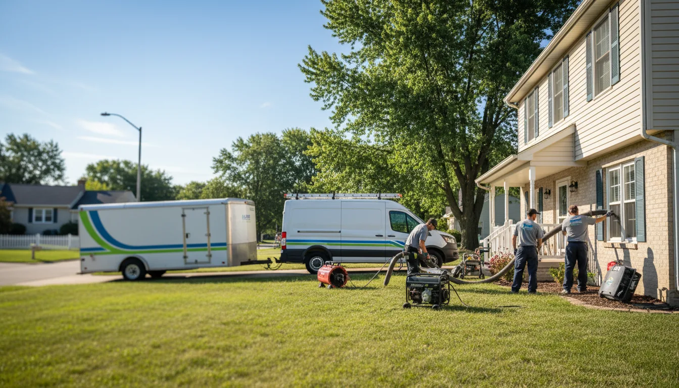 Flooded Basement Restoration And Cleanup With Repair in Mottville, NY near me